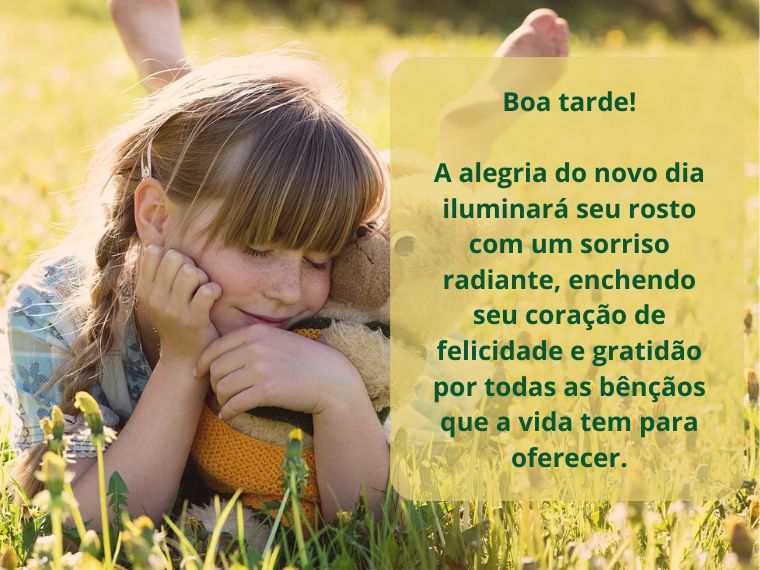 Boa Tarde com Alegria, Sorrisos e Gratidão