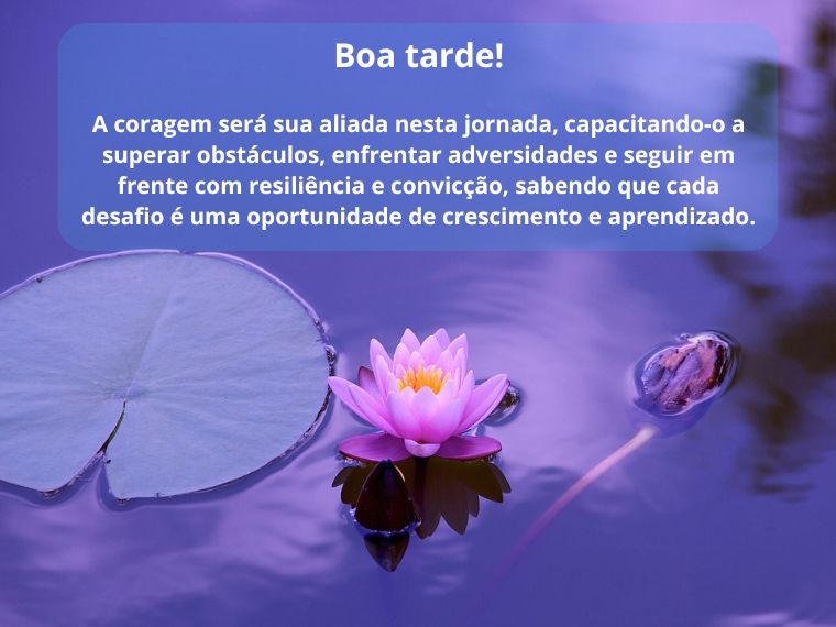Boa Tarde com Coragem para Superar os Desafios
